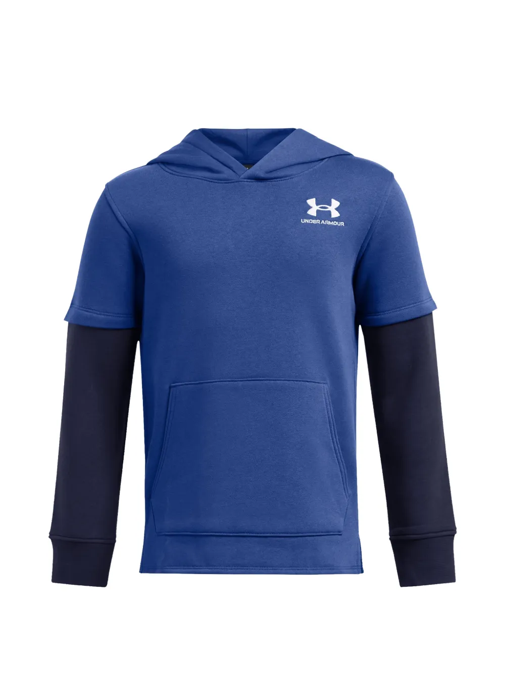 Under Armour Kids Icon Fleece gelaagde hoodie Blauw