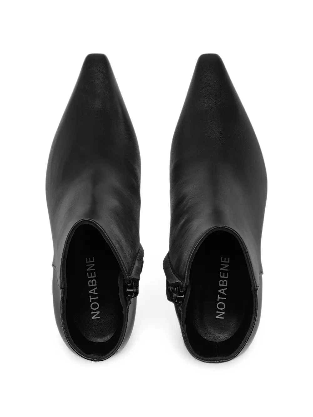 Notabene Emmya pointed-toe ankle boots Zwart