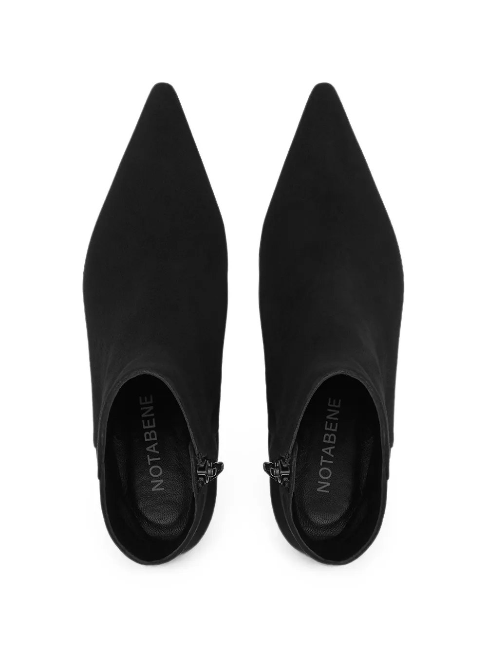 Notabene Elma suede ankle boots Zwart