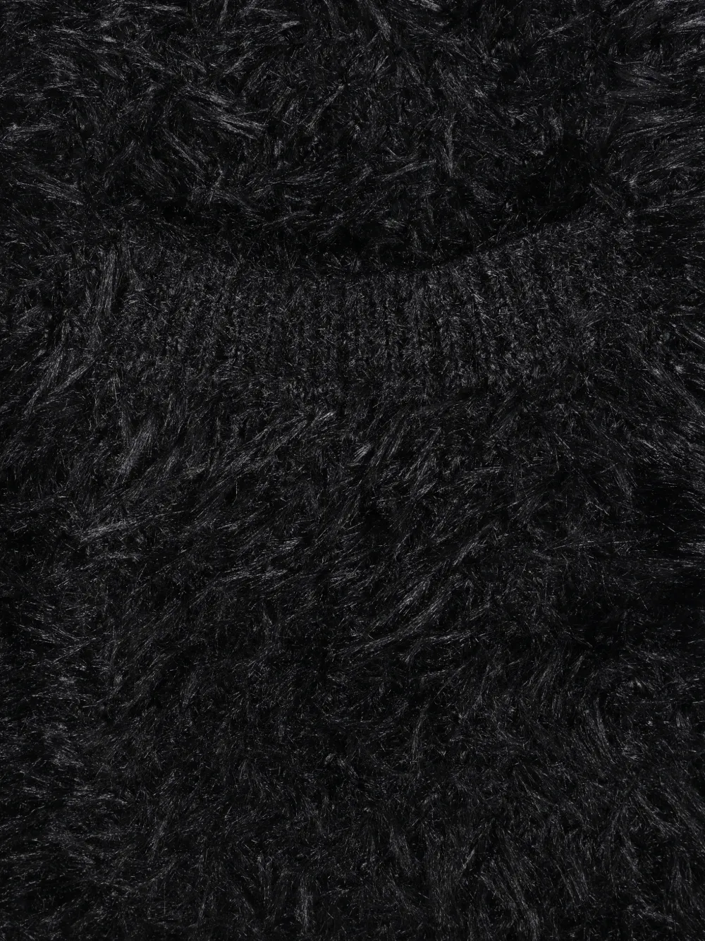 Junya Watanabe fuzzy-knit scarf Zwart
