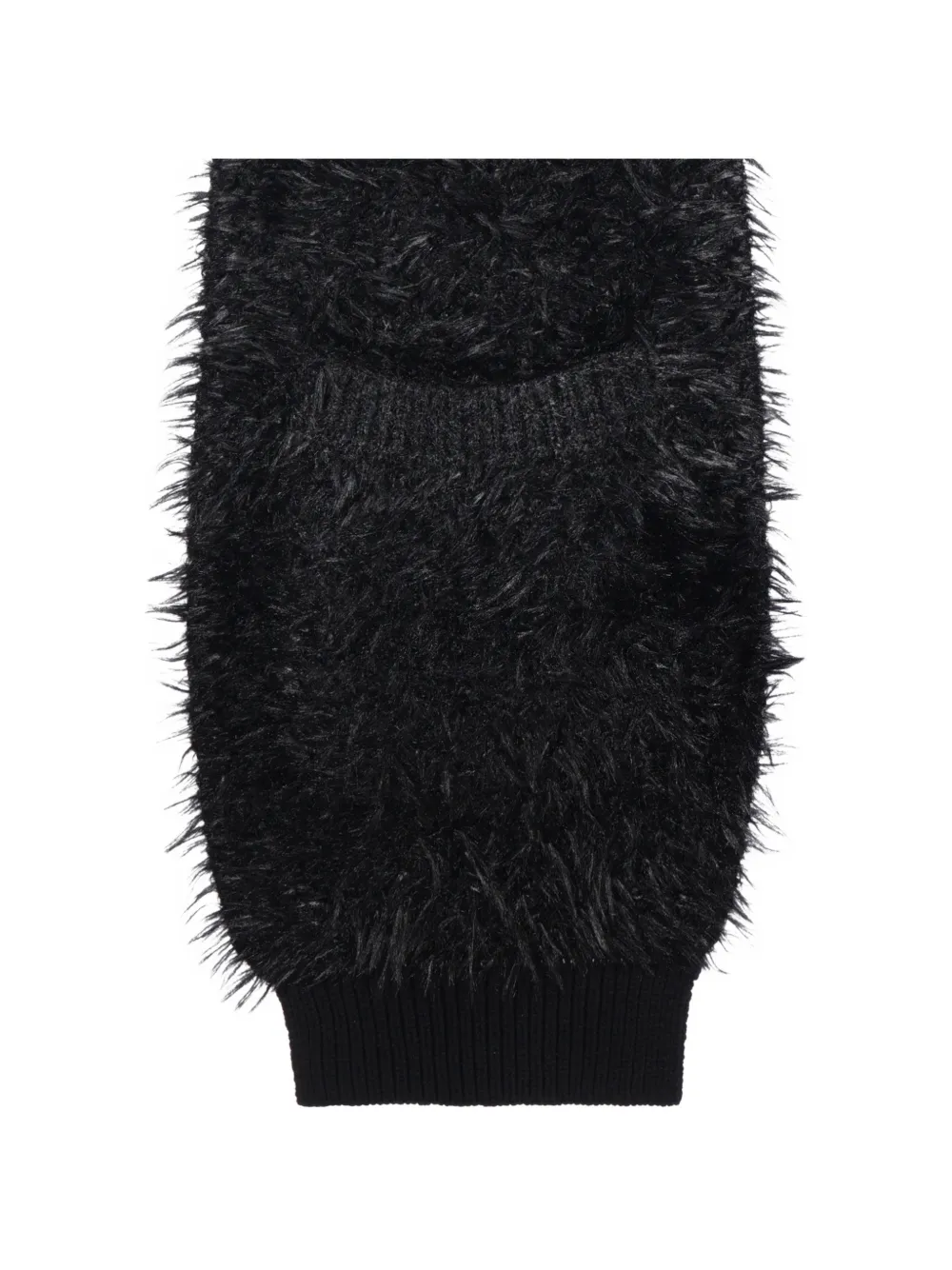 Junya Watanabe fuzzy-knit scarf Zwart
