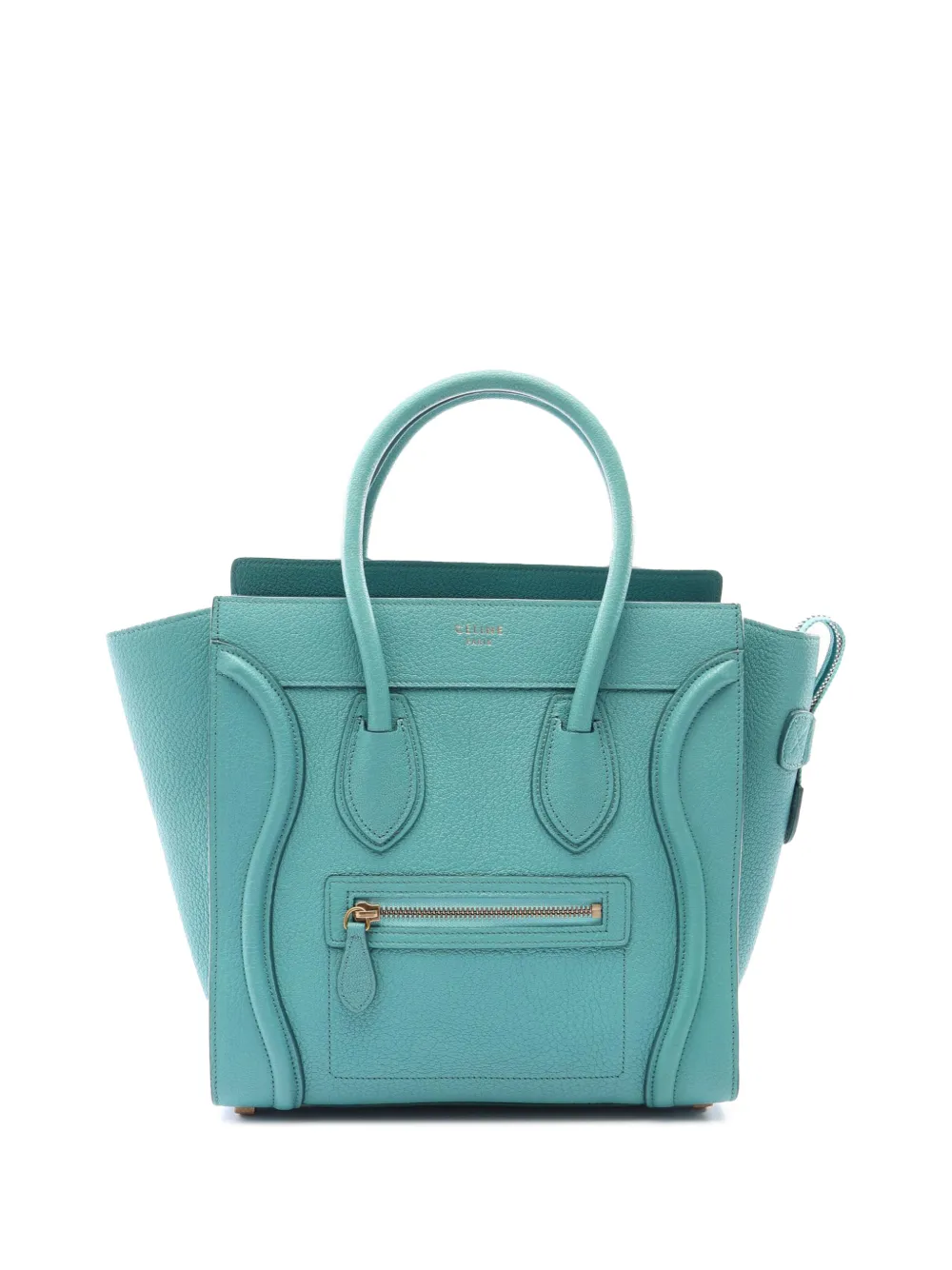 Celine Pre-Owned 2000-2026 Micro Drummed Calfskin Luggage tote bag - Vert Celine Pre-Owned 2000-2026 Micro Drummed Calfskin Luggage tote bag - Vert
