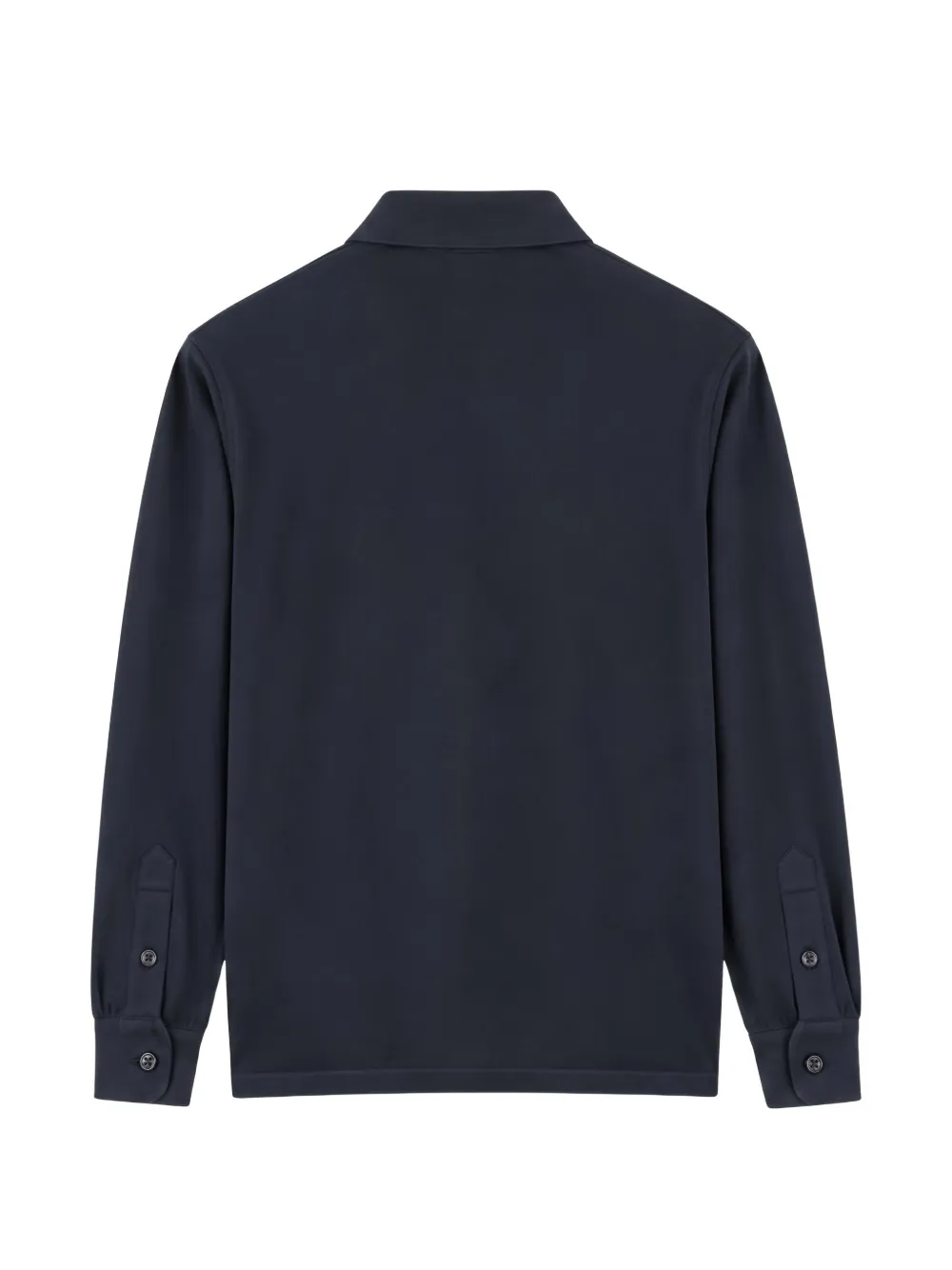 Canali Poloshirt met lange mouwen Blauw