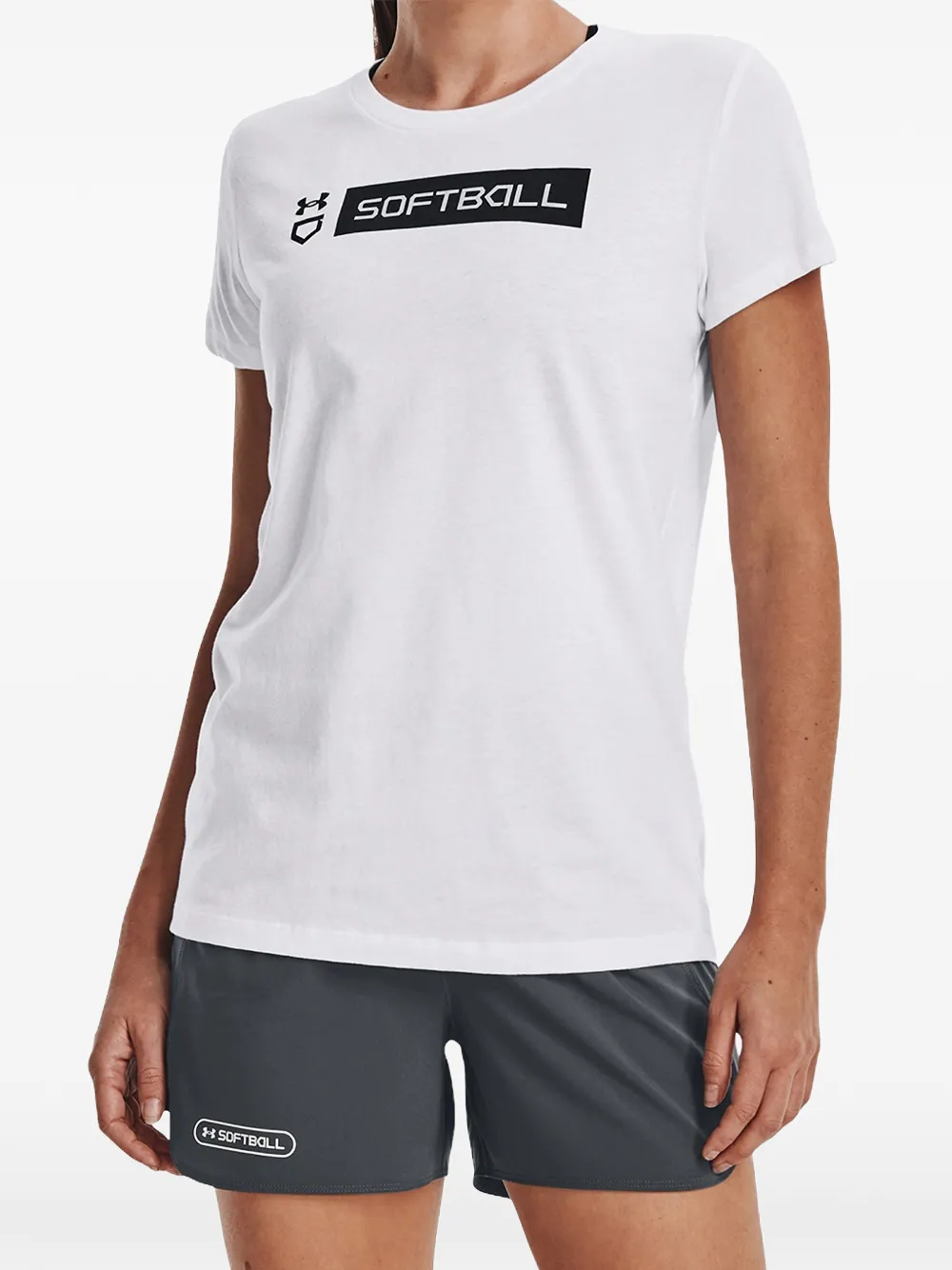 Under Armour Softball Bar T-shirt - Bianco