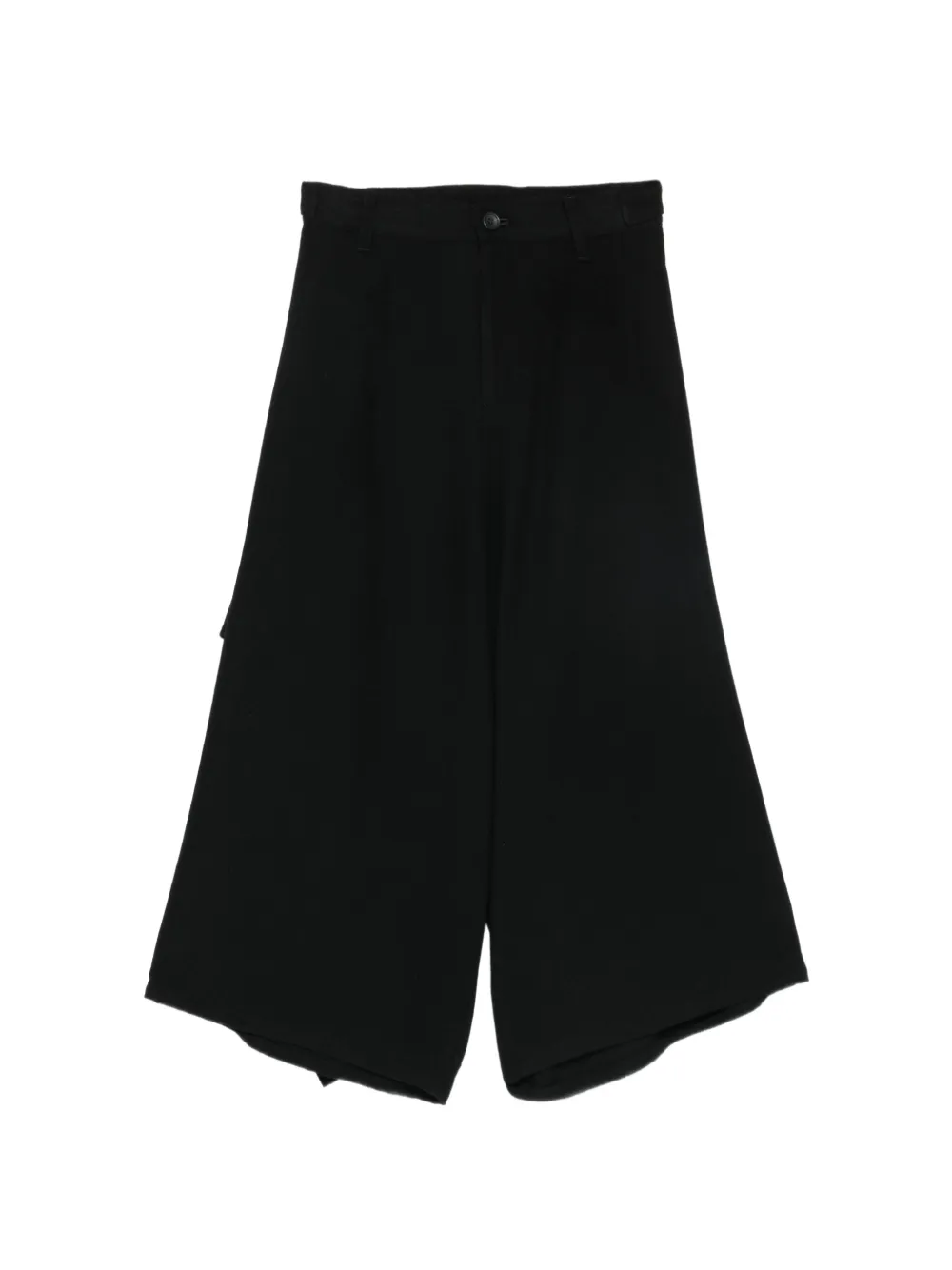 Yohji Yamamoto embroidered draped trousers - Nero