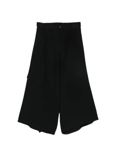 Yohji Yamamoto embroidered draped trousers