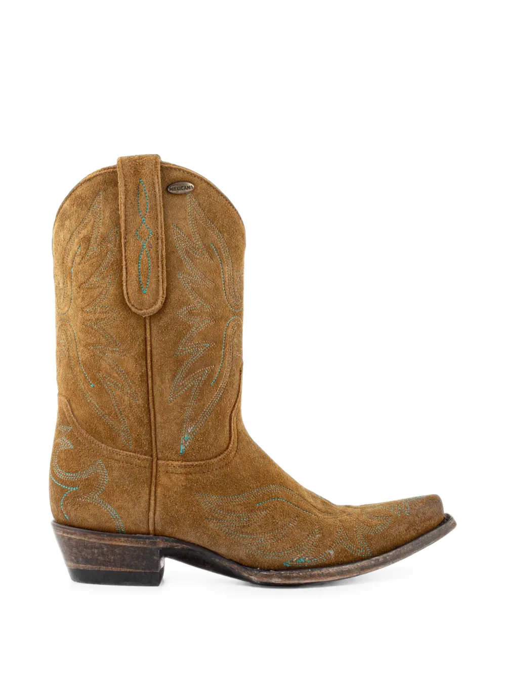 Mexicana embroidered suede boots