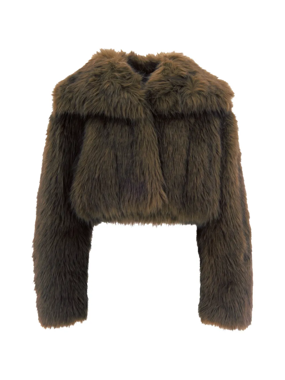 Patrizia Pepe faux-fur cropped jacket