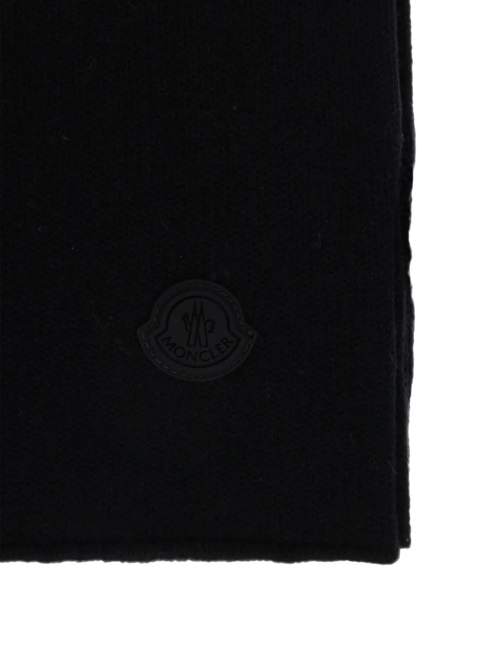 Moncler Ribgebreide sjaal Zwart