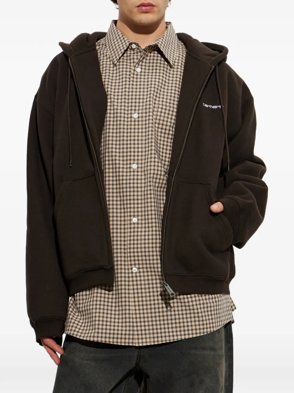 Carhartt WIP Ebbert hoodie Bruin