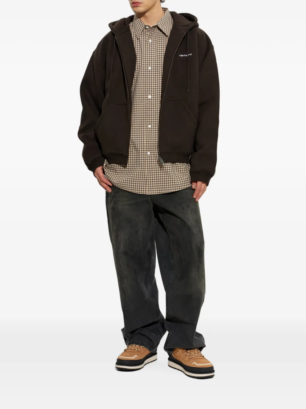 Carhartt WIP Ebbert hoodie Bruin