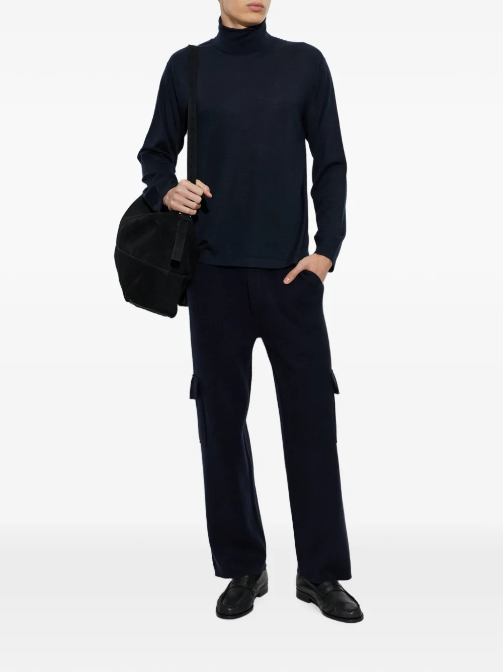 Lisa Yang Eero Cargo Pants in Blue, view 2