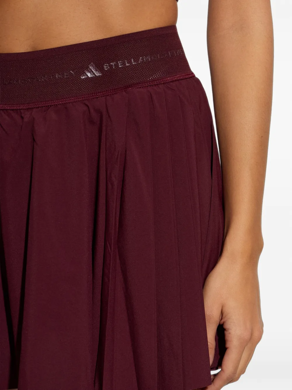 adidas by Stella McCartney x Stella McCartney geplooide skort Rood
