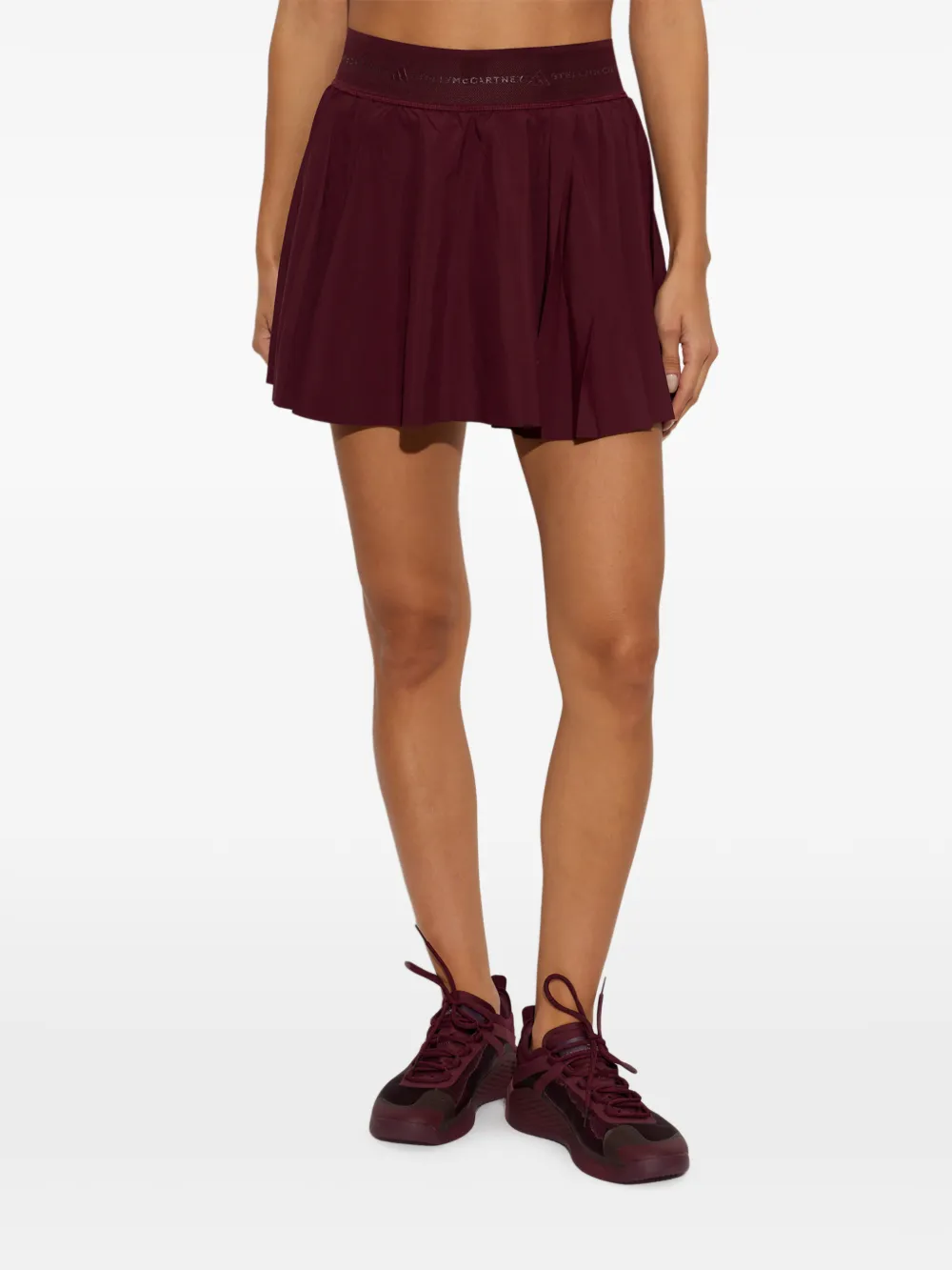 adidas by Stella McCartney x Stella McCartney geplooide skort Rood