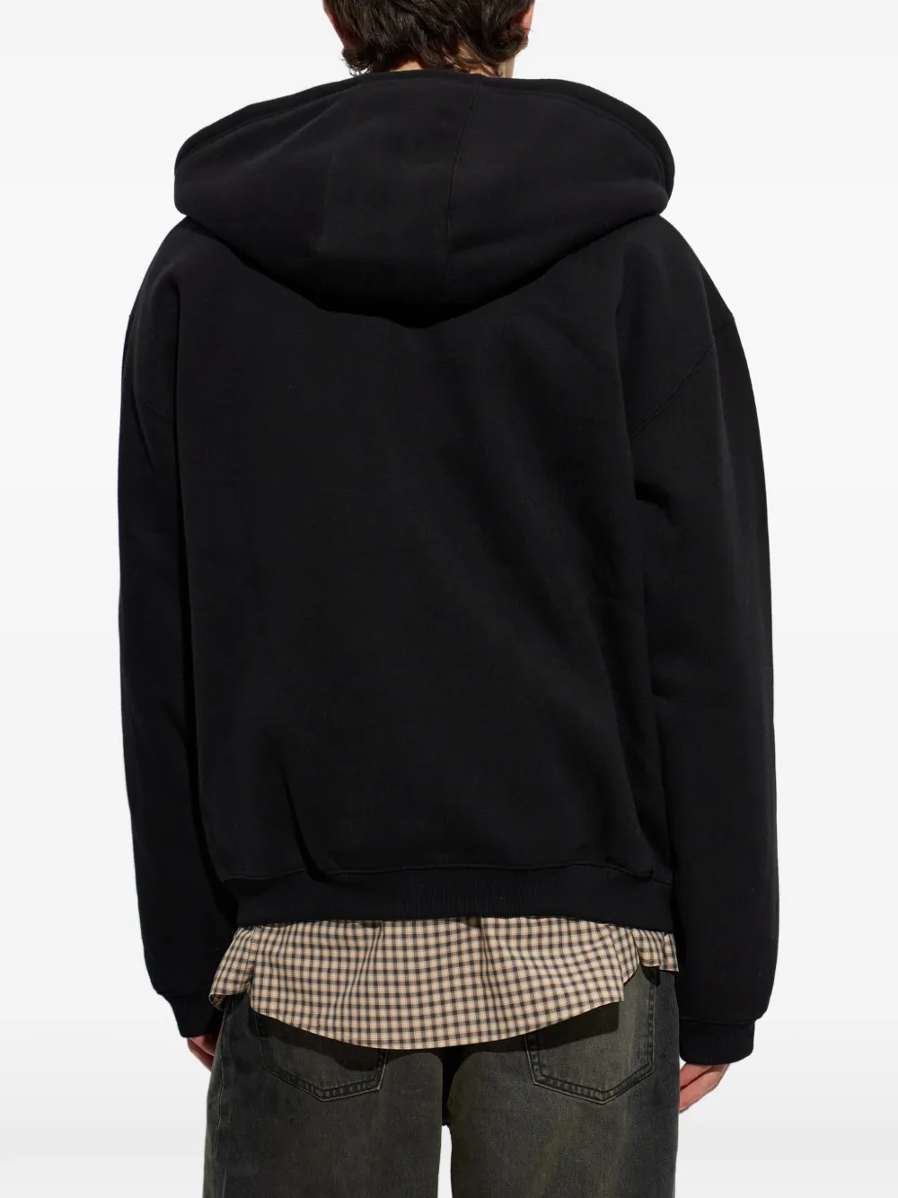 Carhartt WIP Ebbert hoodie met geborduurd logo en rits Zwart