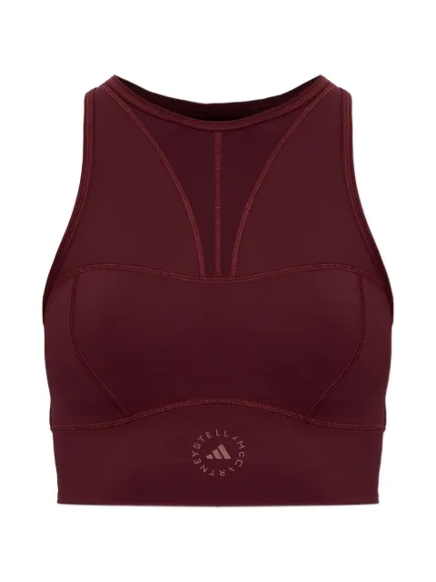 adidas by Stella McCartney x Stella McCartney mesh-panelled cut-out sports top