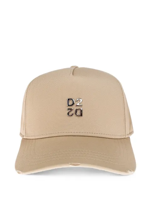 DSQUARED2 бейсболка Upside Down с эффектом потертости и логотипом