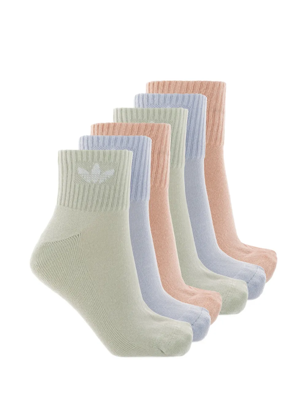 adidas Calzini a coste con logo (set 6 pezzi) - Verde