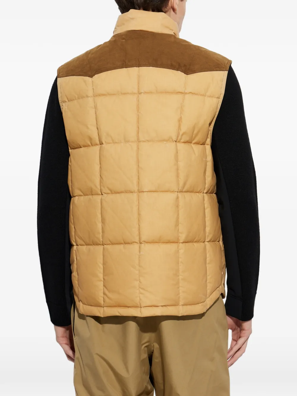 Moncler Grenoble Après-Ski gewatteerde bodywarmer Beige