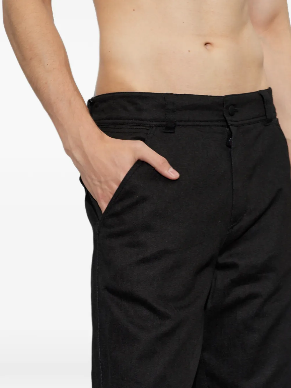 Moncler Grenoble Broek met logopatch Zwart