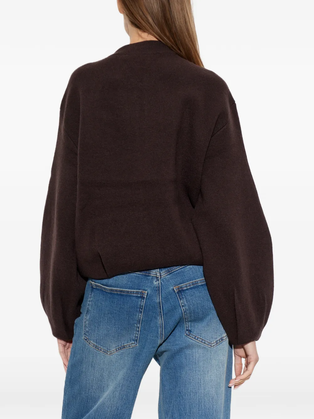 Gestuz Gzvictora vest met rits Bruin