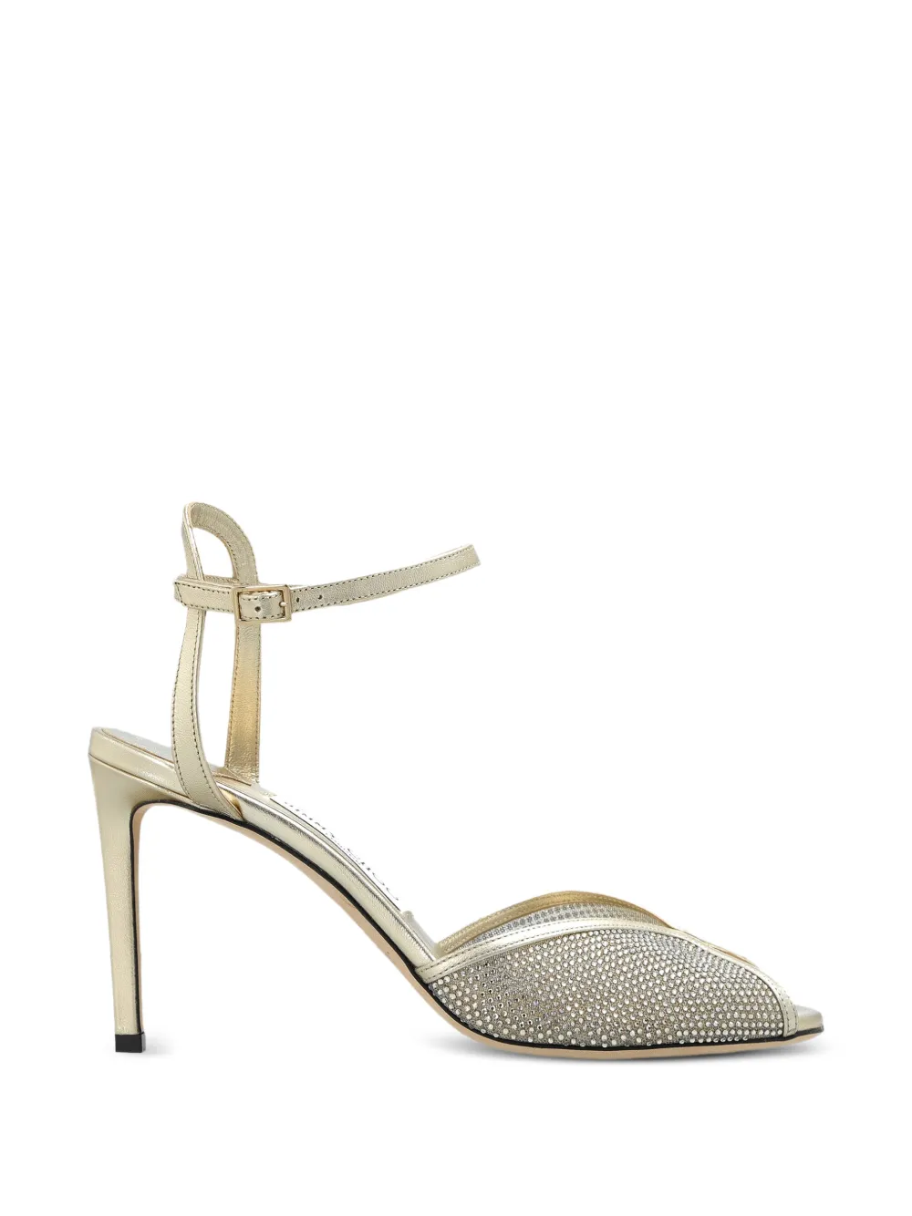 Jimmy Choo Sacora crystal-embellished sandals - Oro