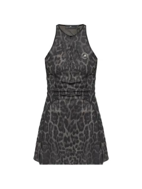 adidas by Stella McCartney x Stella McCartney leopard-print cut-out mini dress