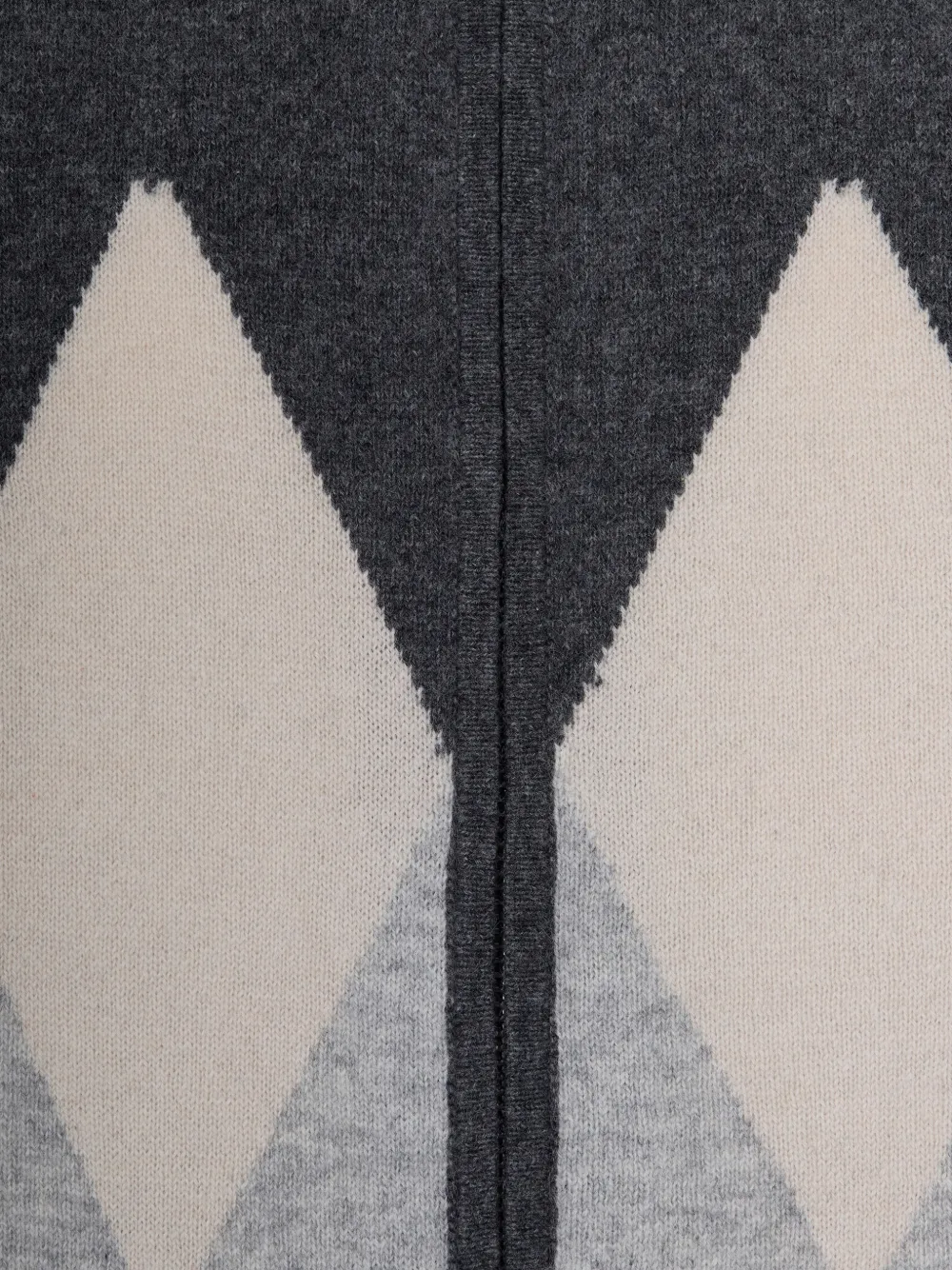 Ballantyne Vest met argyle intarsia Grijs