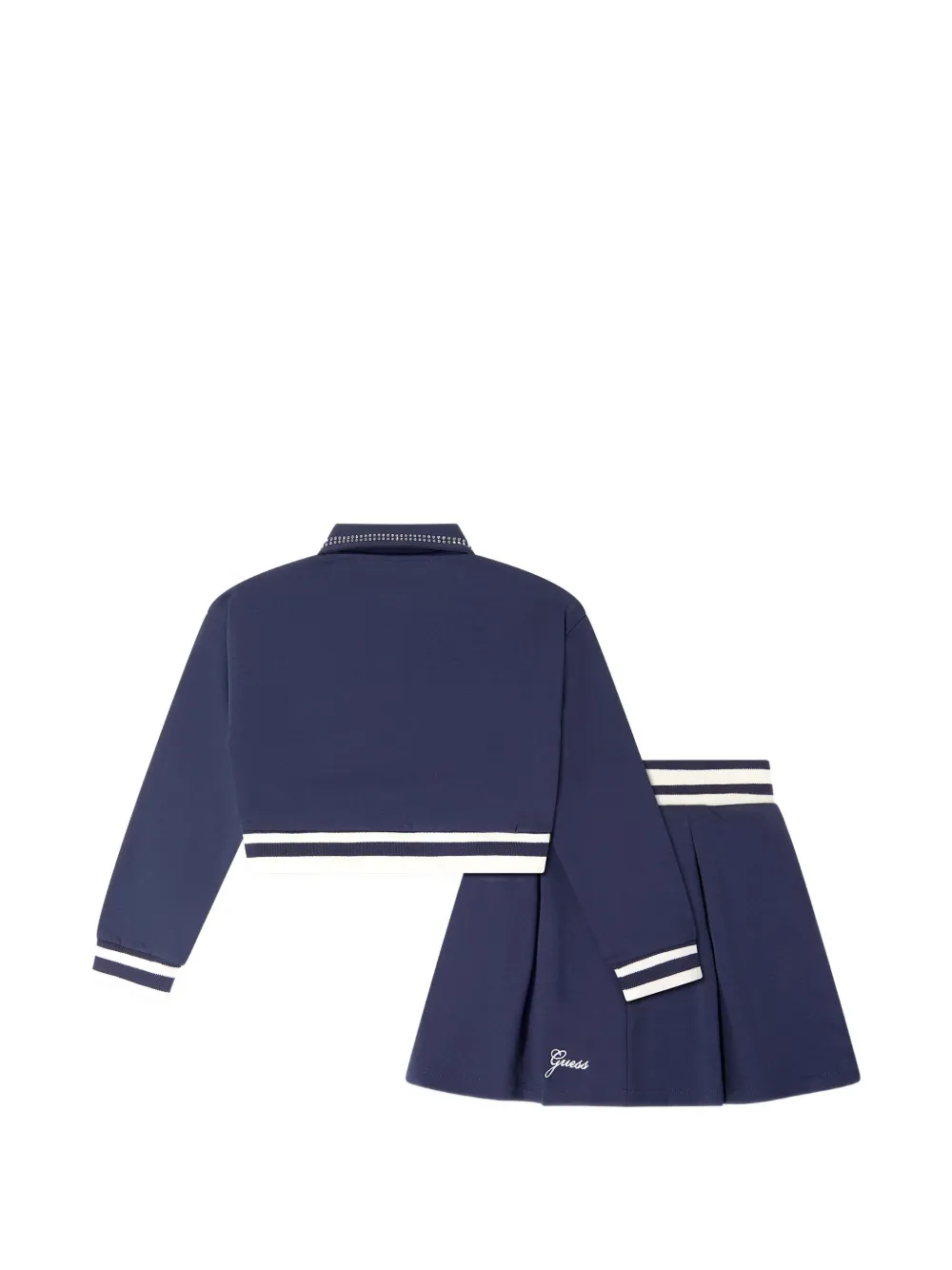 guess kids Top- en plooirokset met geborduurd logo Blauw