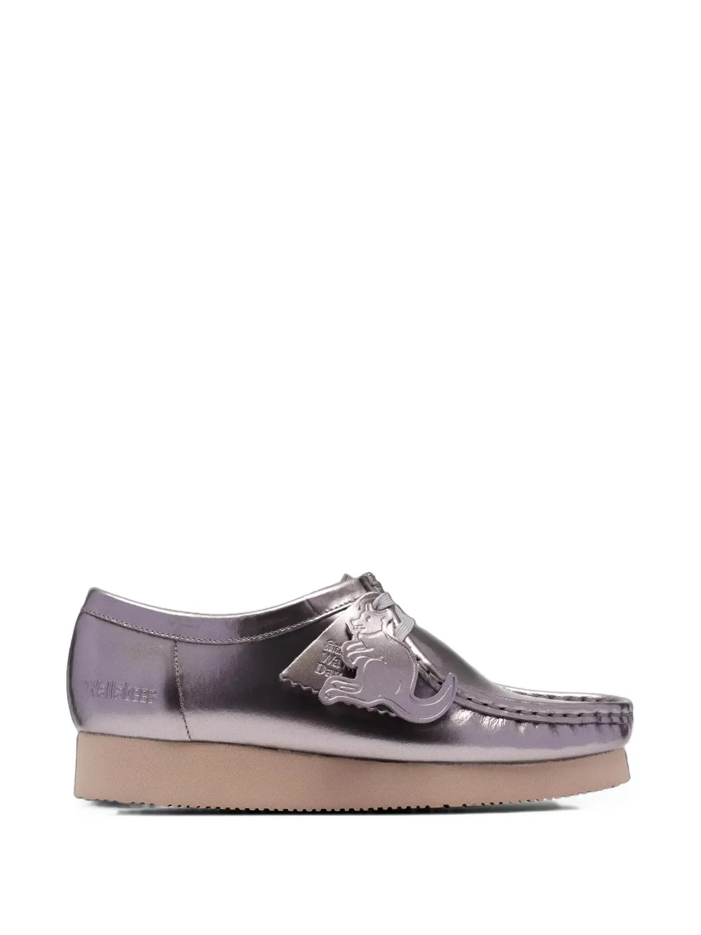 Clarks Originals Wallabee 2604 patent-leather mocassins - Argent Clarks Originals Wallabee 2604 patent-leather mocassins - Argent