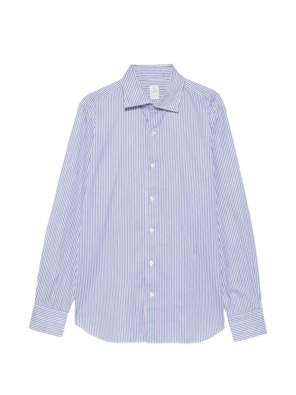 Finamore 1925 Napoli vertical-stripe spread-collar shirt - Bianco