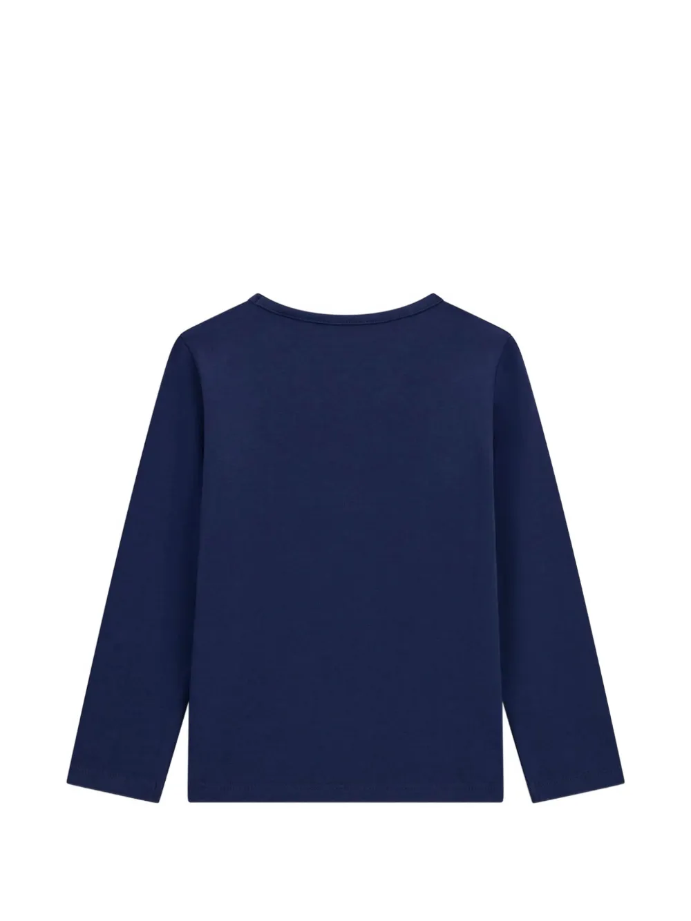 guess kids heart-print long-sleeve T-shirt Blauw