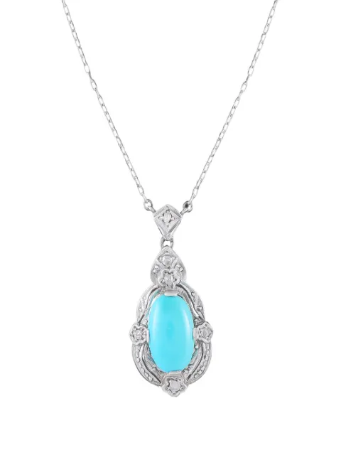 LB Exclusive turquoise and diamond necklace