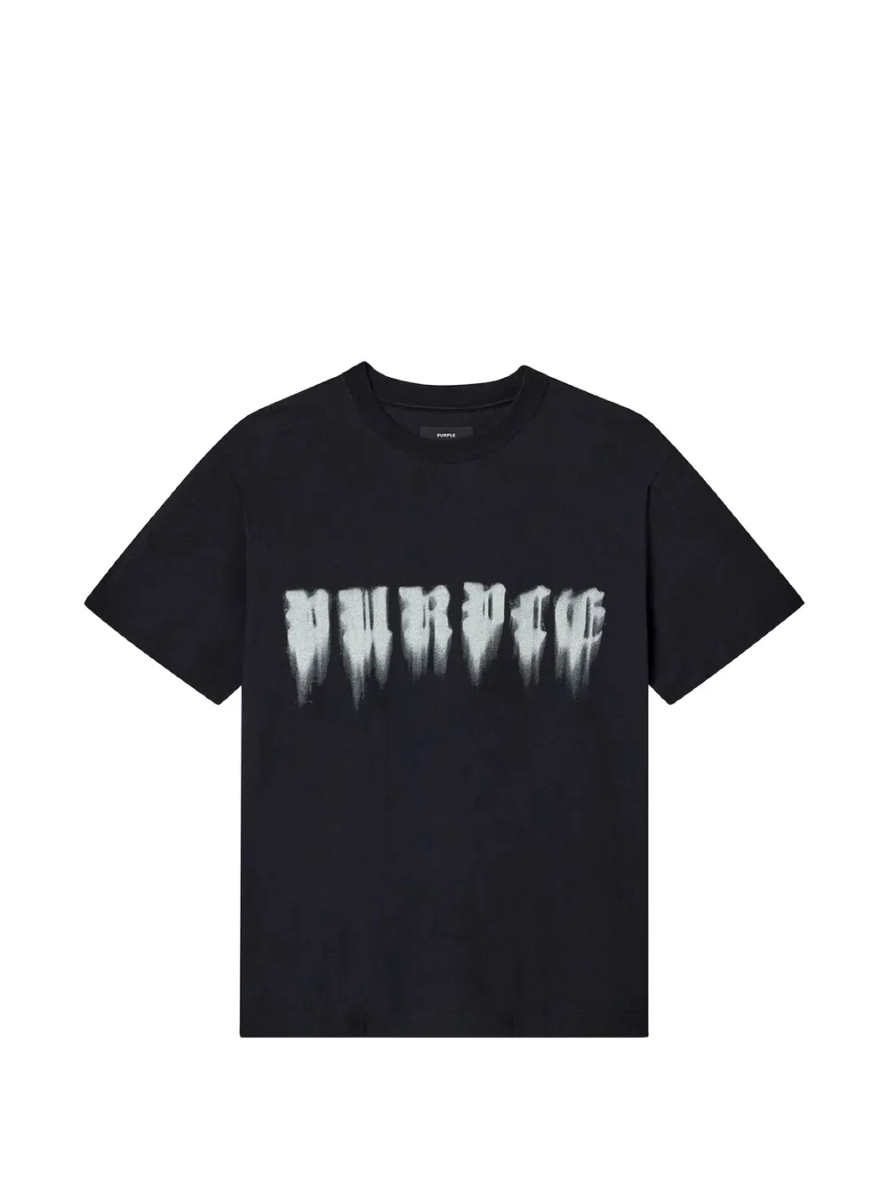 Purple Brand logo-print T-shirt - Schwarz