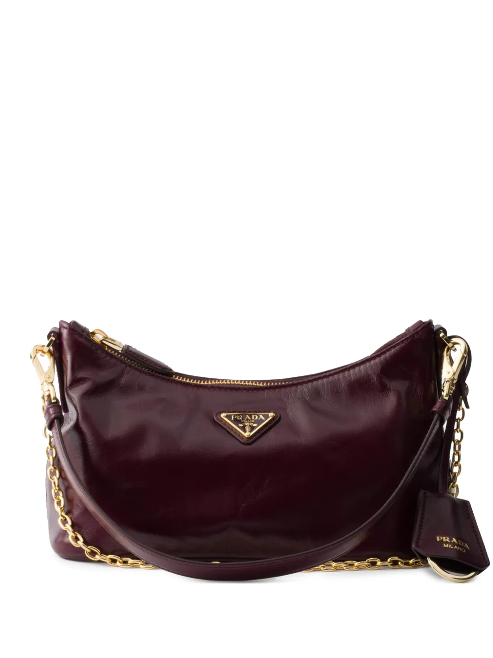 Prada leather shoulder bag - Rosso