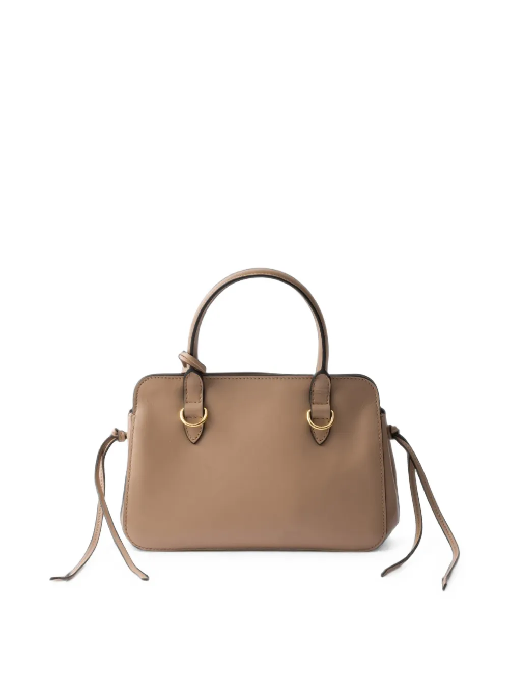 Prada Carry kleine leren handtas Beige