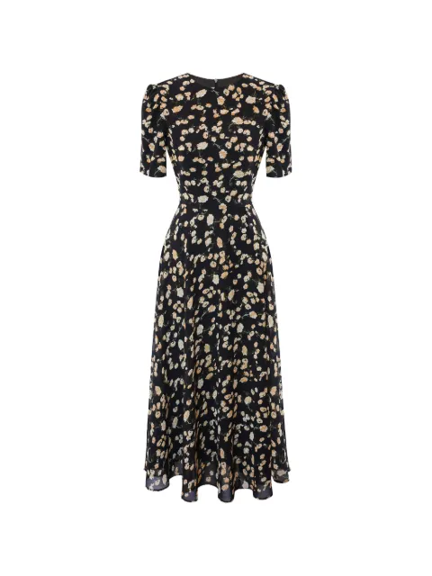 POST MERIDIEM vestido midi con estampado floral