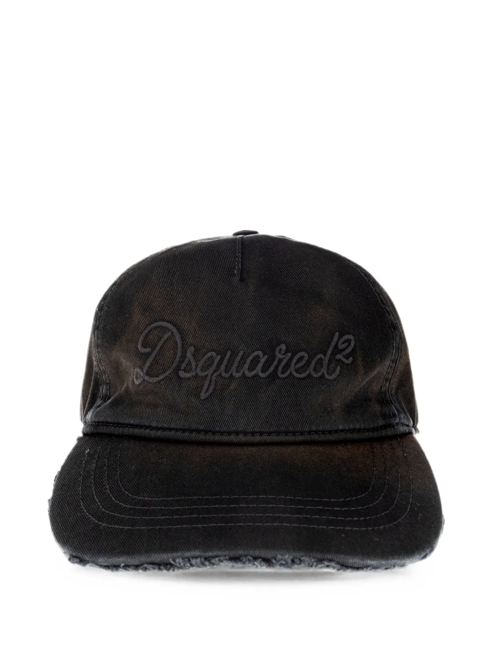 DSQUARED2 logo-embroidered distressed baseball cap