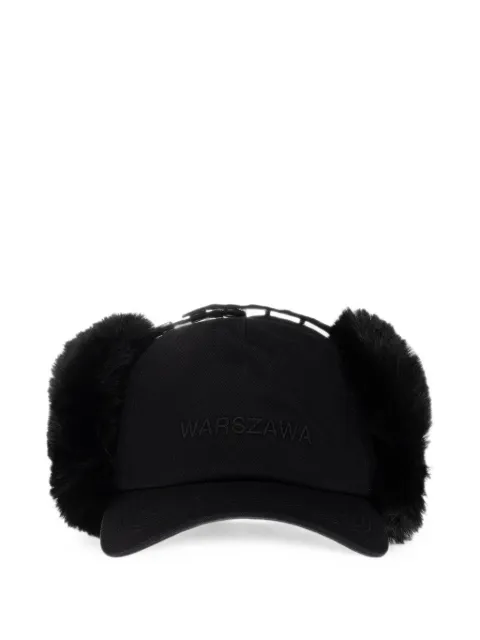 MISBHV faux-fur ear-flap baseball cap