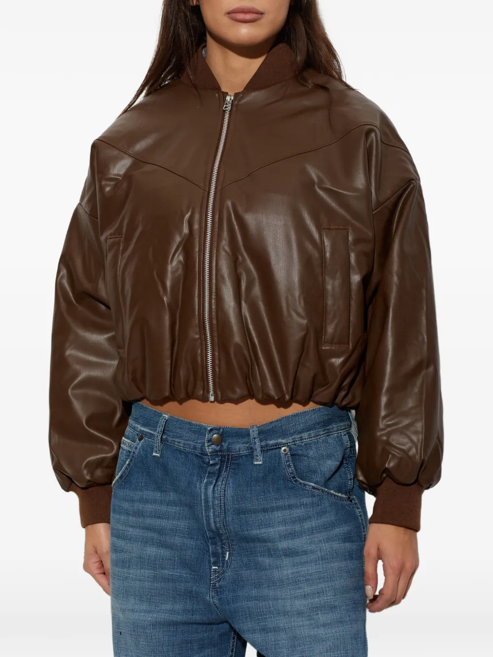 Nike Bomberjack met Swoosh logo Bruin