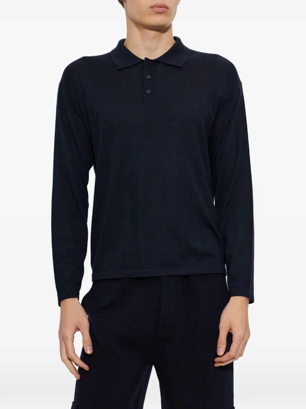 Lisa Yang Liam kasjmier poloshirt Blauw