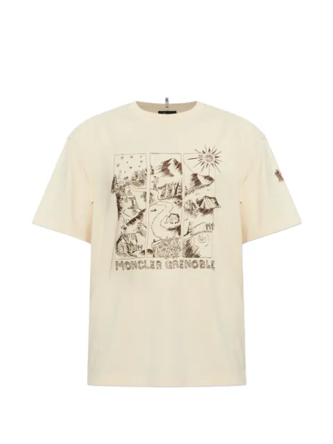 Moncler Grenoble Mountain Landscape graphic-print T-shirt