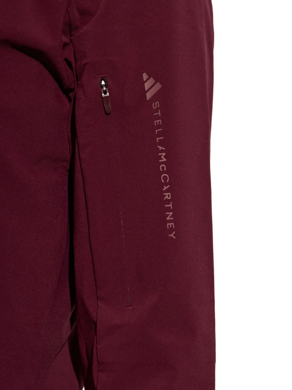 adidas by Stella McCartney x Stella McCartney hoodie met uitgesneden logo-print Roze