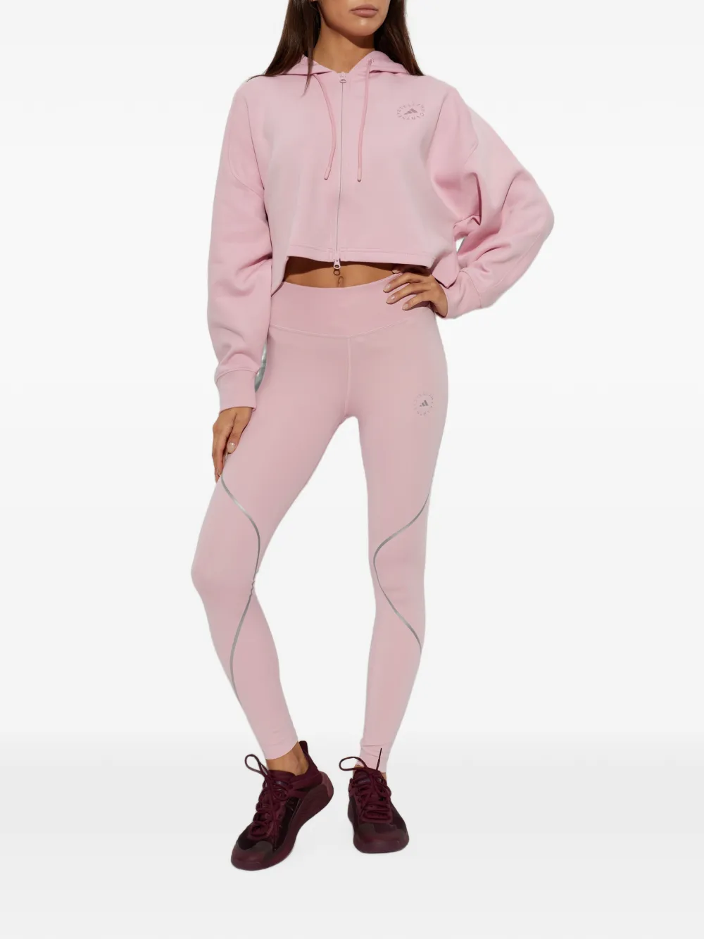 adidas by Stella McCartney x Stella McCartney legging met logo-print Roze