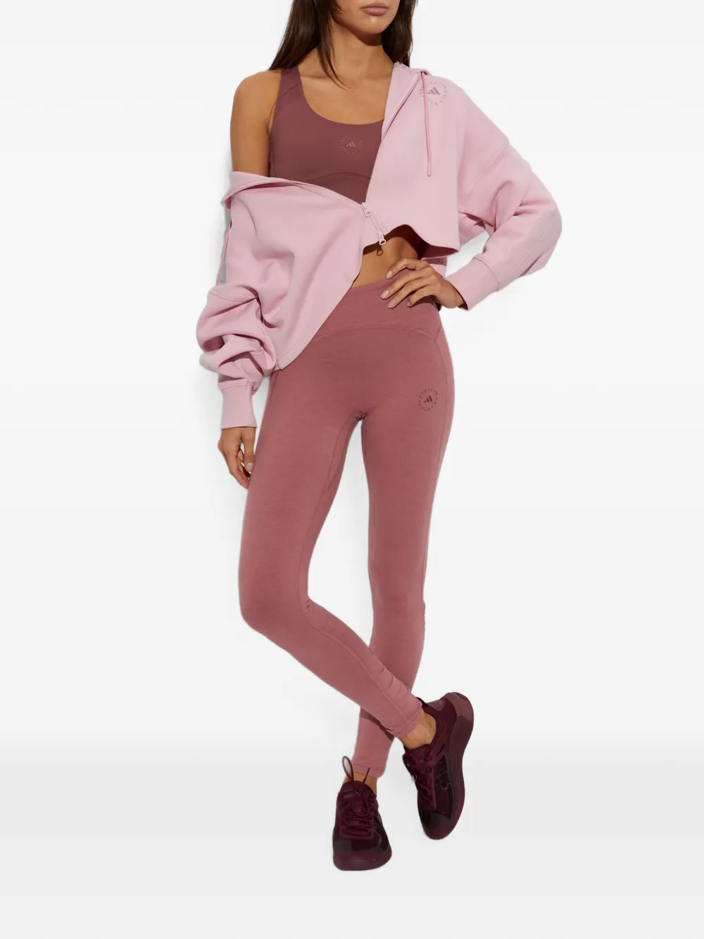 adidas by Stella McCartney x Stella McCartney legging met logo-print Roze