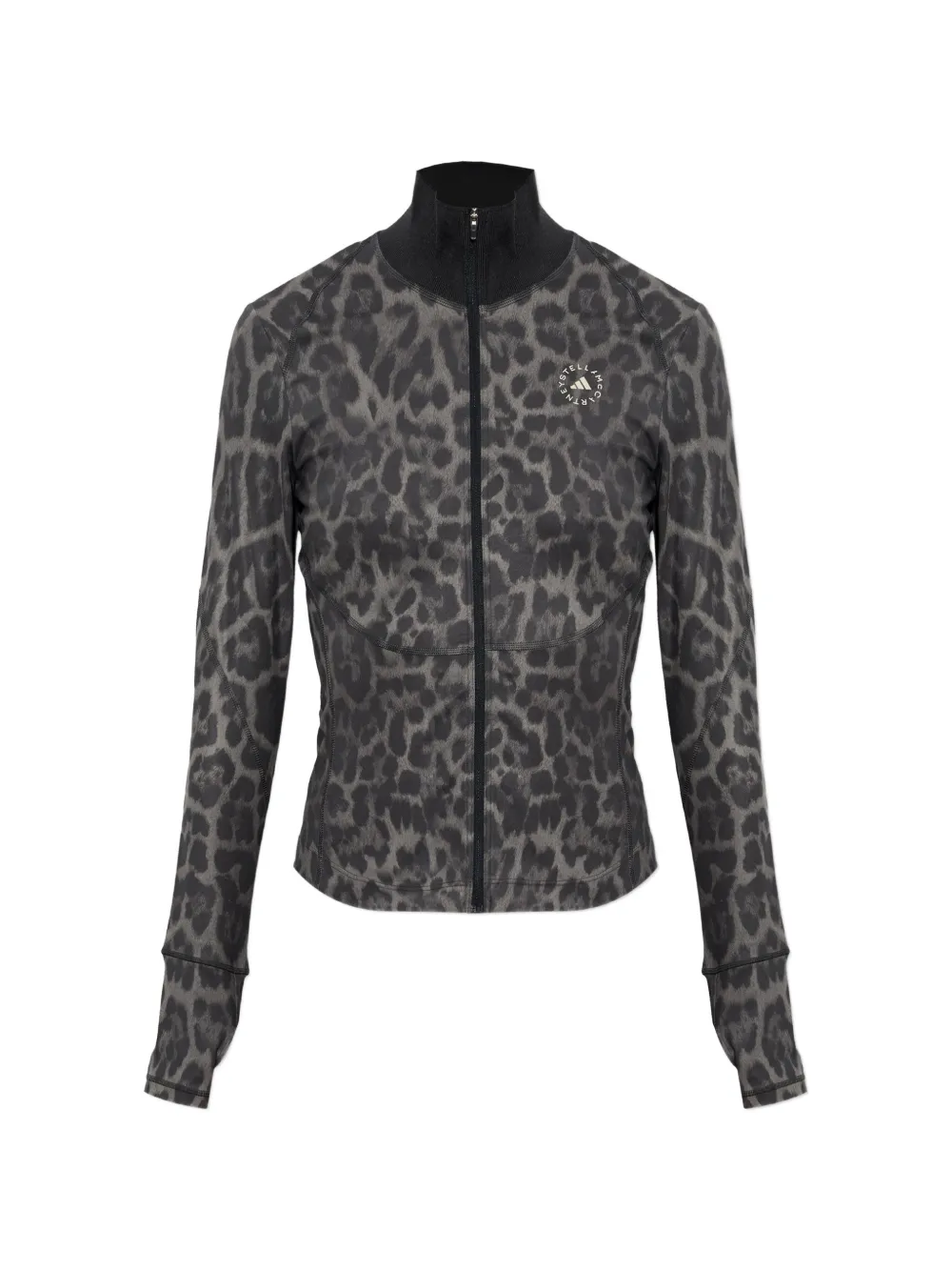 adidas by Stella McCartney x Stella McCartney leopard-print zip-up track jacket