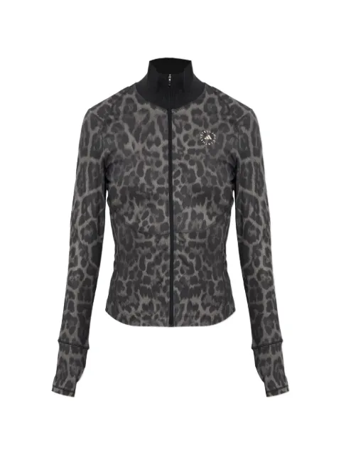 adidas by Stella McCartney x Stella McCartney leopard-print zip-up track jacket