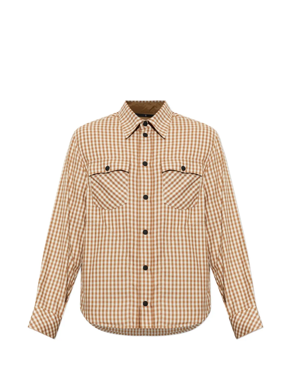 Moncler Grenoble Après-Ski gingham shirt Beige