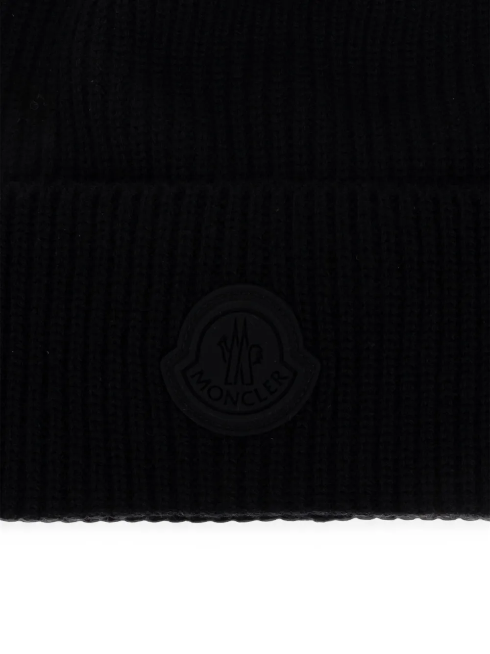 Moncler Ribgebreide muts Zwart