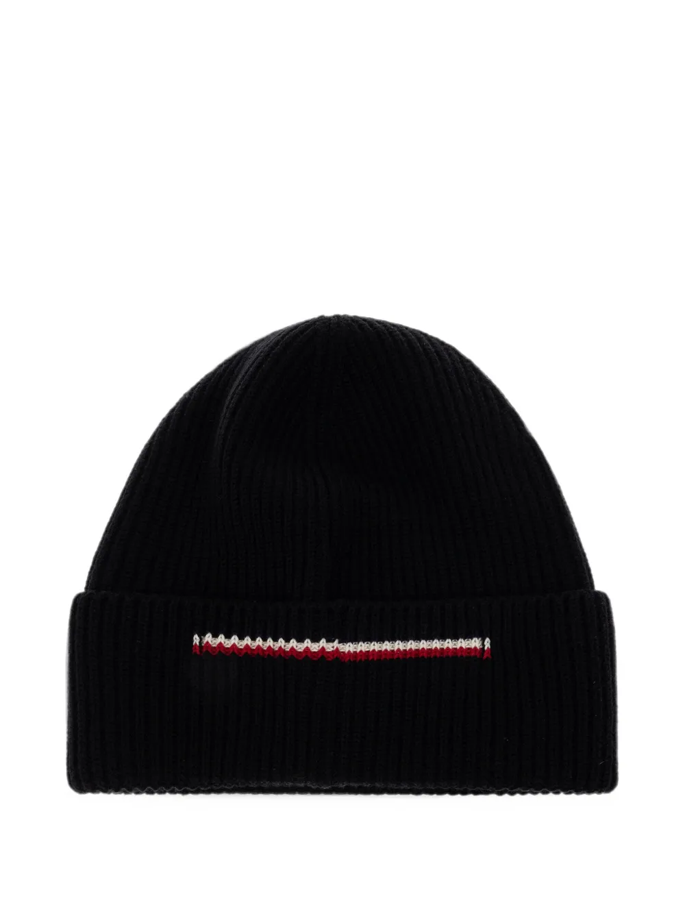 Moncler Ribgebreide muts Zwart